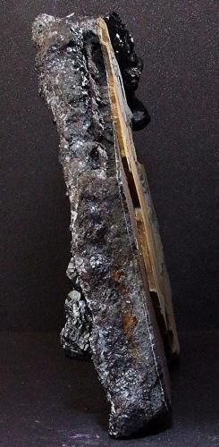 Sphalerite.
Hydraulic Shaft, Smallcleugh Mine, Alston Moor, Cumbria, England, UK
120 x 30 mm. (Author: nurbo)
