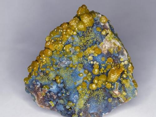 Plumbogummite and pyromorphite
Roughton Gill Mine, Caldbeck Fells,  Cumbria, UK
6x6 cm (Author: keldjarn)