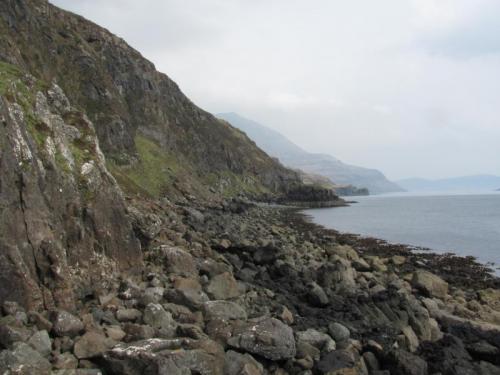 Sgurr nan Cearcall, nr Glen Brittle, Isle of Skye, Scotland
Photo of the locality looking east toward the Cuillin. 2011. (Author: Mike Wood)