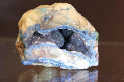 Shattuckite
Kandesei, Kaokoveld, Kunene, Namibia
4.8 x 3.5 x 2.5 cm (Author: Don Lum)