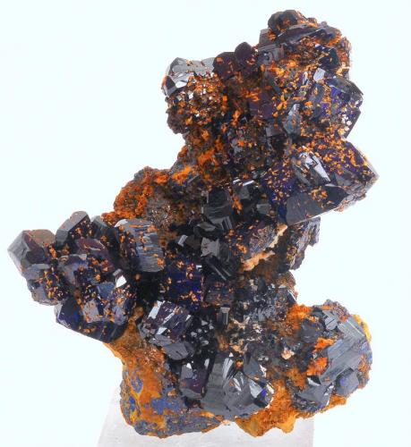 Azurita - 
Touissit - Oujda/Angad - Región Oriental - Marruecos - 
8,0 x 6,9 x 2,2 cm (Autor: Martí Rafel)