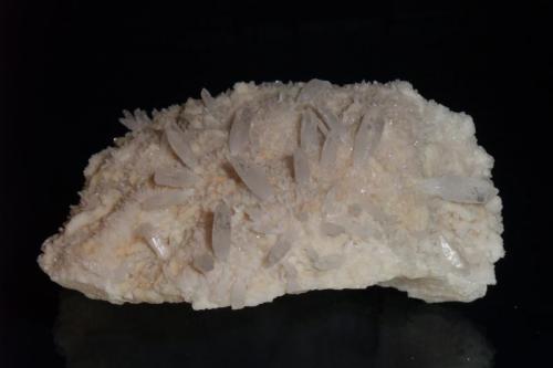 Quartz
Level 7 United Mine, Maratoto, New Zealand
12x7.5cm
When I found this I could only feel the tops of the spikey crystals, a nice surprise when I washed it off. (Author: Greg Lilly)