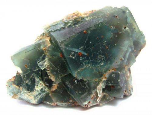 Fluorite
Hesselbach Mine, Ödsbach, Oberkirch, Black Forest, Baden-Württemberg, Germany
Specimen width 9,5 cm, the main fluorite crystal measures 4 cm (Author: Tobi)