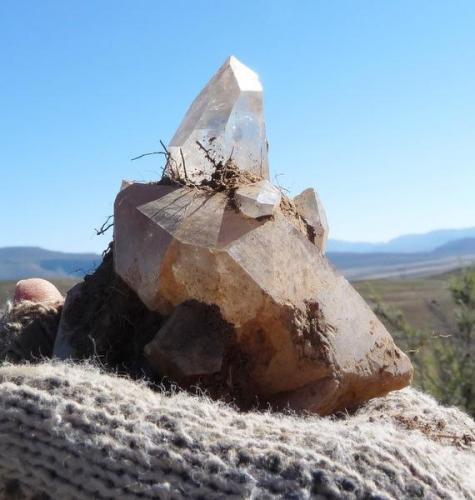 A nice group of crystals after removal. (Author: Pierre Joubert)