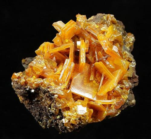 Wulfenite
Erupcion/Ahumada Mine, Los Lamentos District, Sierra de Los Lamentos, Municipio de Ahumada, Chihuahua Mexico
68 x 47 x 45 mm
up to 16 mm Wulfenites (Author: GneissWare)