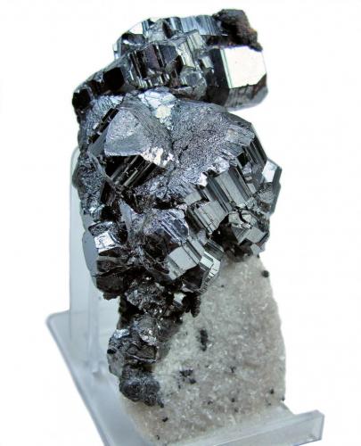 Bournonite, quartz
Viboras Mine, Machacamarca (Colavi District), Cornelio Saavedra, Potosí, Bolivia
87 mm x 42 mm x 39 mm (Author: Carles Millan)