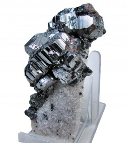 Bournonite, quartz
Viboras Mine, Machacamarca (Colavi District), Cornelio Saavedra, Potosí, Bolivia
87 mm x 42 mm x 39 mm (Author: Carles Millan)