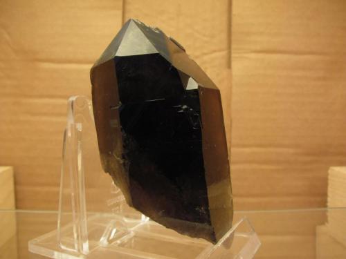 Smoky Quartz
Isle of Arran, Scotland, UK
75mm x 40mm x 33mm
Same specimen as above (Author: Mike Wood)