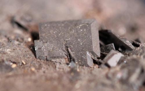 Wulfenite
Glove Mine, Santa Cruz County, Arizona, USA
8.3 x 5.7 cm
Black Wulfenite (Author: Don Lum)