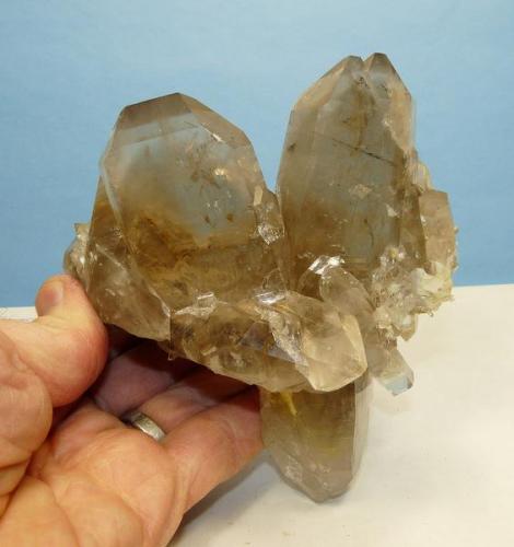 Smoky Quartz with rutile
Van Rhynsdorp, Western Cape, South Africa.
133 x 119 x 100 mm
This was the first of a spectacular pocket that I found about 10 years ago.  The pocket took literally days to empty. (Author: Pierre Joubert)