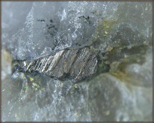 Arsenopirita
Mina Cogolla Alta - Belálcazar - Córdoba - Andalucía - España
cristal  3 mm aprx. (Autor: Mijeño)
