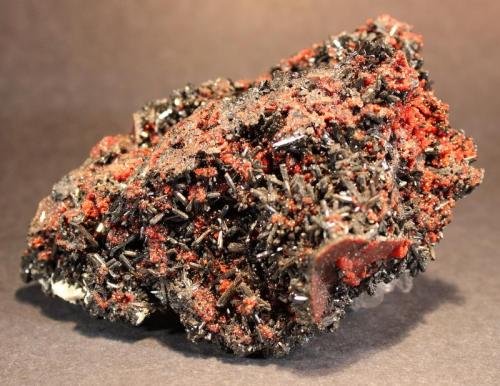 Gaudefroyite, Andradite Garnets, Hausmannite
N’Chwaning Mine, Kalahari Manganese Fields, Kuruman District, Northern Cape Province, South Africa
11 x 8.5 cm (Author: Don Lum)