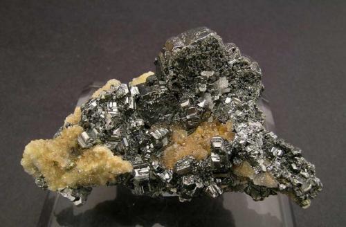 Bournonite "cogwheel" with Quartz
Herodsfoot Mine, Lanreath, Liskeard, Cornwall, England, United Kingdom
Specimen size: 5.2 × 2.7 × 3.3 cm
Main crystal size: 2.5 × 1.7 cm
Rear (Author: Jordi Fabre)