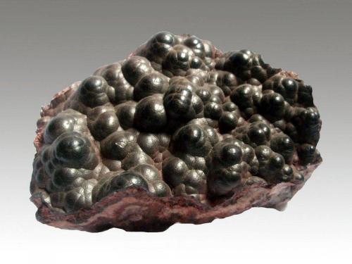 Hematite
Geevor Mine, Pendeen, St Just, Cornwall, England, UK
Botryoidal hematite on quartz, 100x70mm, from Geevor, the "mine under the sea". Ex Richard Barstow collection. (Author: ian jones)