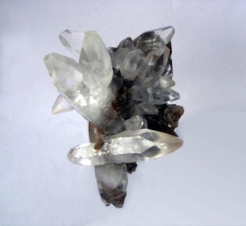 Calcite
Pallaflat Mine, Bigrigg, Cumbria, England, UK
Clear calcite crystals to 55mm. Ex Richard (Dick) Barstow (1947–1982) collection. Probably traded by Dick from the Kelvingrove Museum, Glasgow (Author: ian jones)