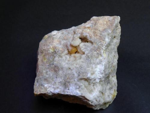 Azufre<br />Sulphur Mines, La Serrata, Lorca, Comarca Alto Guadalentín, Region of Murcia (Murcia), Spain<br />8 x 8 x 6 cm<br /> (Autor: Antonio Alcaide)