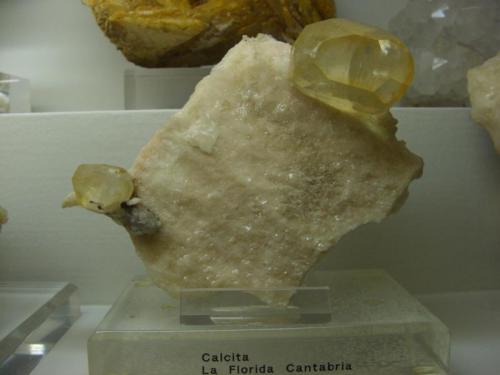 Calcita
Mina La Cuerre, Rionansa, Área minera La Florida, Sierra de Arnero, Cantabria, España
12X8 cm
Tamaño del cristal 4cm (Autor: jaume.vilalta)