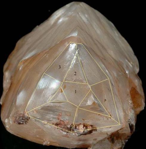 Calcite from Minnesota, modified image (Author: Pete Richards)