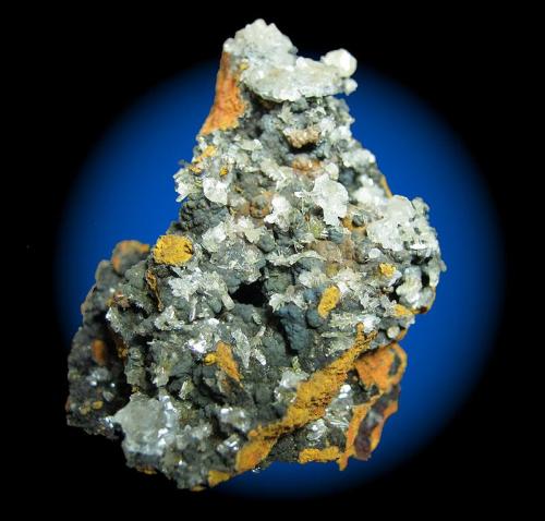 Hemimorfita<br />Mina Precaución, Cabezo de San Ginés, El Estrecho de San Ginés, Cartagena, Comarca Campo de Cartagena, Región de Murcia (Murcia), España<br />4 x 4 cm.<br /> (Autor: supertxango)