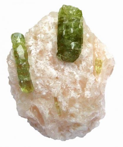 Fluorapatite
Liscombe Apatite occurrence, Cardiff Township, Haliburton Co., Ontario, Canada
Specimen height 5,5 cm
 (Author: Tobi)