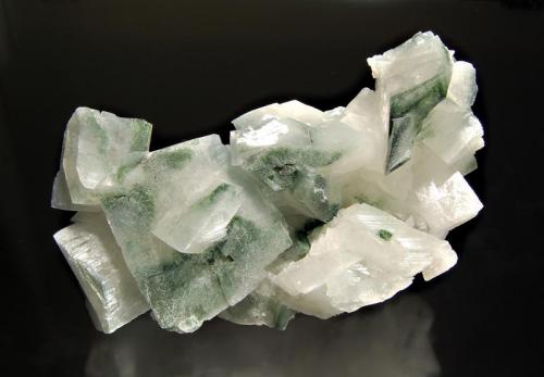 Adularia
Chhurka, Shigar Valley, Skardu District, Gilgit-Baltistan, Pakistan
7.2 x 11.0 cm.
Colorless crystals of adularia partially included with chlorite. Collected in 2003. (Author: crosstimber)