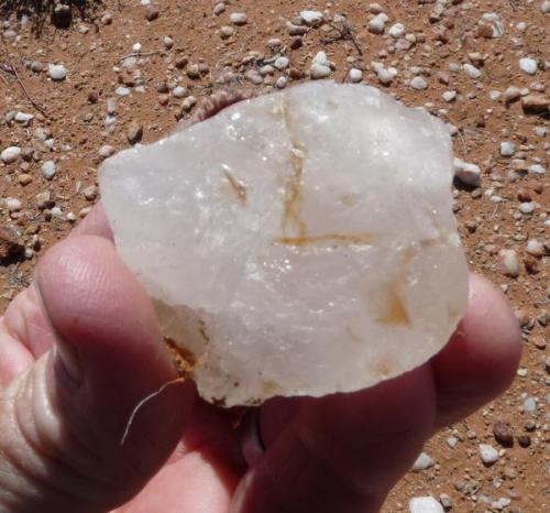 Typical quartz from last mentioned quartz veins. (Author: Pierre Joubert)