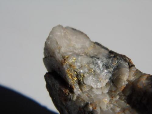 Gold on Quartz
Wright Hardgrave Mine, Kirkland Lake, Ontario, Canada
5cmx6cm
same rock more vg (Author: derrick)