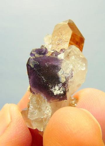 Quartz and Fluorite
Northern Cape, South Africa
38 x 24 x 19 mm
Same as above. (Author: Pierre Joubert)