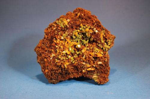 Mimetite, Wulfenite
Ojuela Mine, Mapimi, Mun. de Mapimi, Durango, Mexico
10.5 x 10 cm (Author: Don Lum)