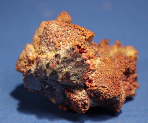 Copper pseudomorph after Cuprite
Rubtsovskiy Mine, Altaiskiy Krai, Siberia, Russia
4.9 x 4.8 x 3.1 cm (Author: Don Lum)