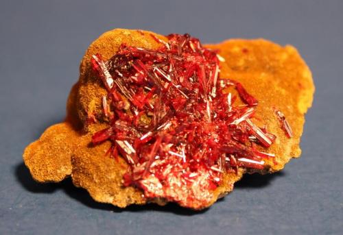 Realgar, Orpiment
Quiruvilla, Santiago de Chuco, La Libertad, Peru
6.6 x 5 cm (Author: Don Lum)