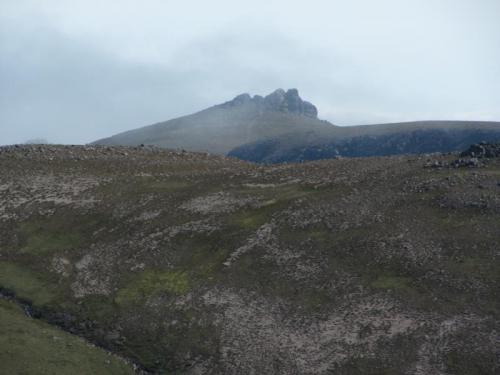 The summit of Ben Avon, zoom photo from Ben a’ Bhuird. Both of these mountains are huge and sprawling by UK standards. August 2011. (Author: Mike Wood)