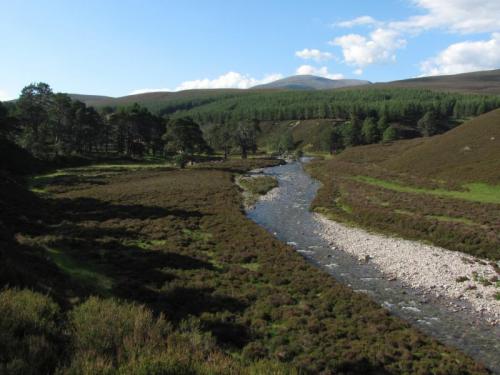 Setting off with 40lb (17kg) rucksack for a few days in the mountains - in this case it is Ben a’ Bhuird - the mountain in the distance. It took me 4 hours to reach the Dubh Lochan. Must be getting old; I’m sure I used to do it in a little over 3 hours. (Author: Mike Wood)