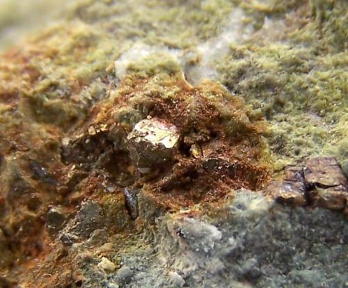 Pirita<br />De Las Angustias ravine, El Paso, La Palma, Santa Cruz de Tenerife Province, Canary Islands, Spain<br />9cm; detalle, 2mm<br /> (Autor: canada)