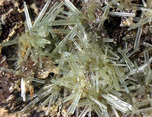 Piromorfita
Mina Resuperferolítica, nº 562. Paraje: "Cerro de la Canaleja". Santa Eufemia, Córdoba, Andalucía, España.
Campo de visión de 6 mm. (Autor: Antonio Carmona)