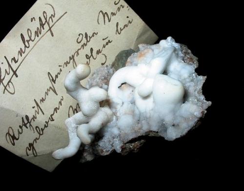 Aragonite var. flos ferri
Neugeboren Kindlein mine, Stenn, Zwickau, Saxony, Germany
5 x 3,5 cm
Ex Bergakademie Freiberg stock (1850s). (Author: Andreas Gerstenberg)