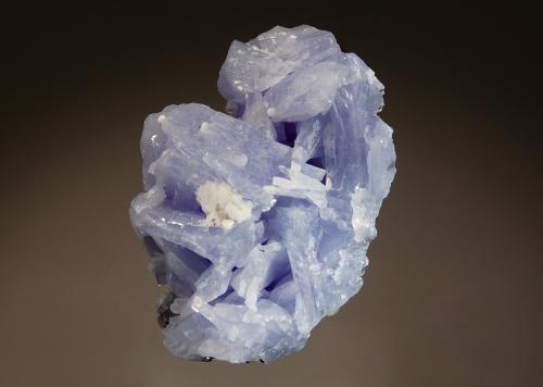 Prehnite
Merelani Mines, Lelatema Mts., Manyara Region, Tanzania
4.6 x 5.7 cm
An intergrown group of randomly oriented pale blue prehnite crystals. (Author: crosstimber)