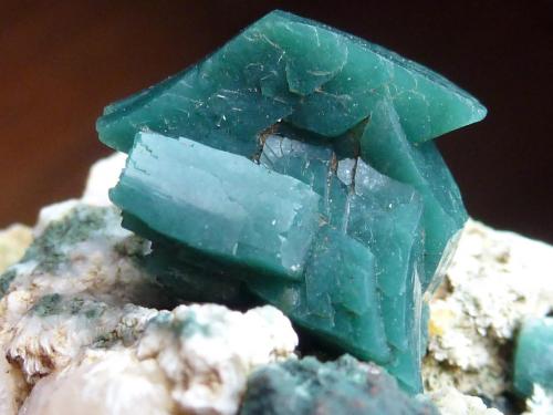 Heulandita-Ca con inclusiones de Celadonita
Jalgoan, Maharashtra, India
5,5 x 4 cm.

Heulandita verde.  Detalle. (Autor: javier ruiz martin)