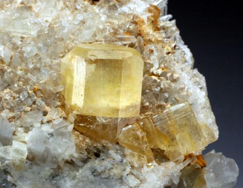 Topaz on Quartz
Schneckenstein, Vogtland, Saxony, Germany
crystal is 1.5 cm tall. (Author: Jesse Fisher)