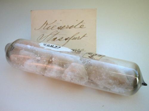 Kieserite
Staßfurt, Saxony-Anhalt, Germany
10 cm vial
Type locality, ex William S. Vaux collection. (Author: Andreas Gerstenberg)