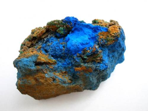 Azurite, malachite
Kronprinz mine, Kamsdorf, Thuringia, Germany
6 x 4 cm (Author: Andreas Gerstenberg)