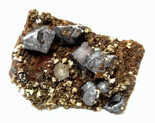 Galena on siderite
Hilfe Gottes Mine, Wiemannsbucht, Bad Grund, Clausthal-Zellerfeld, Harz, Lower Saxony, Germany
4,5 x 3,5 cm (Author: Tobi)