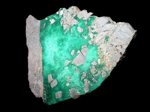 Variscite
Pansberg quarry, Horscha, Upper Lusatia, Saxony, Germany
6,5 x 5 cm (Author: Andreas Gerstenberg)