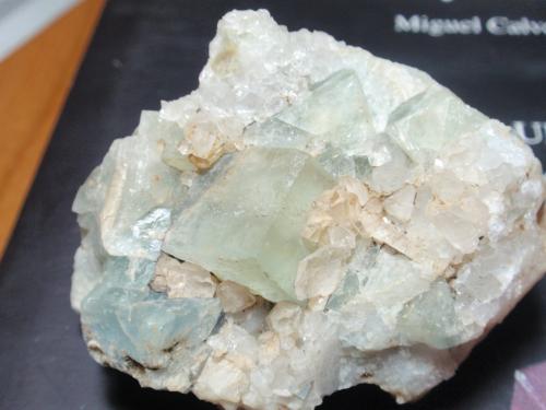 Fluorita<br />Rosita Mine, Colmenar del Arroyo, Comarca Sierra Oeste de Madrid, Community of Madrid, Spain<br />15x15 mm (El cristal)<br /> (Autor: Ignacio)