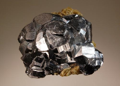 Galena
Neudorf, Harzgerode, Saxony-Anhalt, Germany
5.8 x 6.1 cm
Lead-gray modified galena crystals to 2.0 cm with minor crystallized siderite in association. (Author: crosstimber)