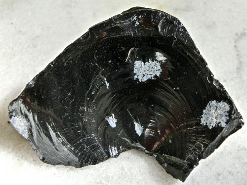 Cristobalita en obsidiana
California, Estados Unidos
Ancho de imagen 7 cm (Autor: María Jesús M.)