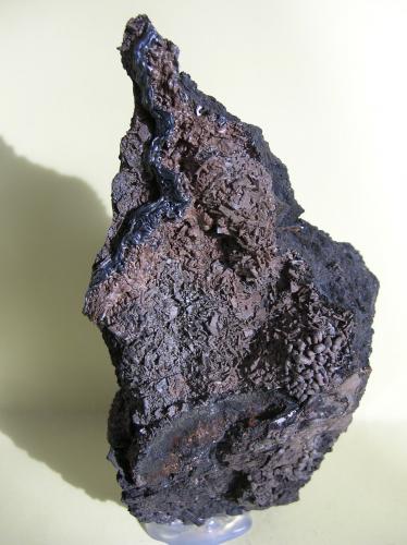Pirolusita.<br />La Morena Mine, El Gorguel, Sierra Minera de Cartagena-La Unión, Cartagena, Comarca Campo de Cartagena, Region of Murcia (Murcia), Spain<br />11 x 5,5 cm<br /> (Autor: Pedro Conesa)