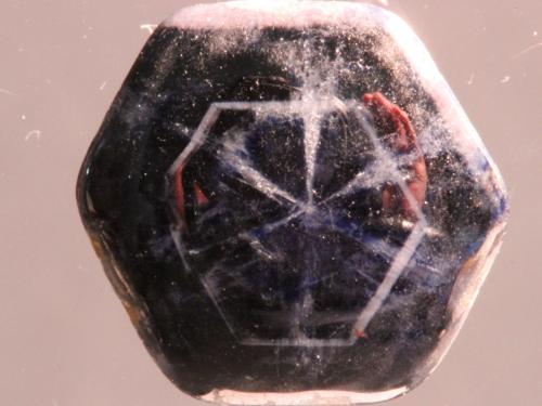 Corundum var. sapphire
Mogok, Burma
15 x 13 mm
Sapphire trapiche (Author: Don Lum)