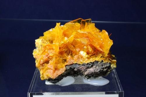 Wulfenite, Mimetite
San Francisco Mine, Cerro Preto, Cucurpe, Mun de Cucurpe, Sonora, Mexico
6.2 x 4.0 cm (Author: Don Lum)