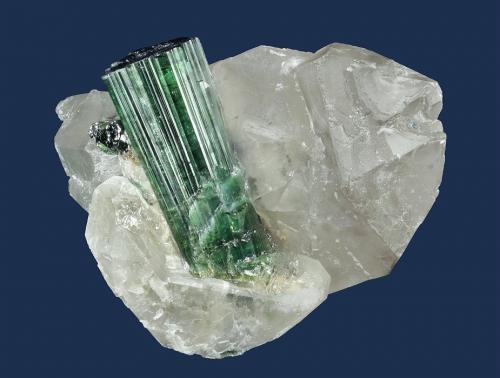 Elbaite on Quartz
Barra do Salinas, Araçuaí Pegmatite District, Coronel Murta, Minas Gerais, Brazil
90 x 88 x 71 mm (Author: GneissWare)